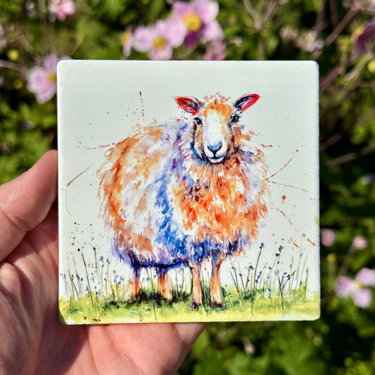 The Sheep - Ceramic Coaster