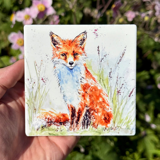 The Fox - Ceramic Coaster