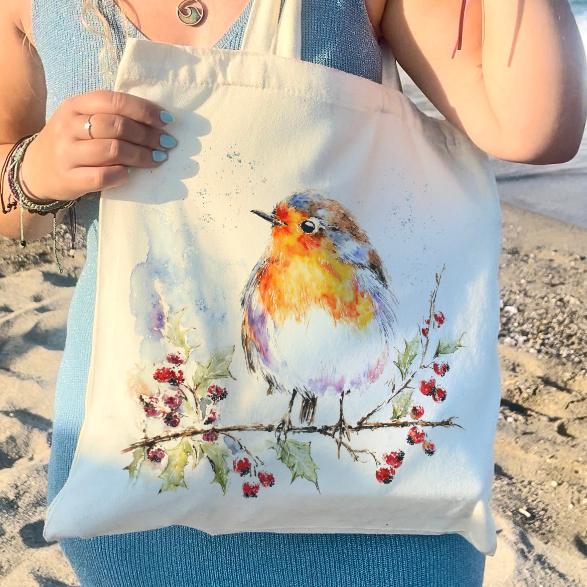 The Winter Robin - Tote Bag