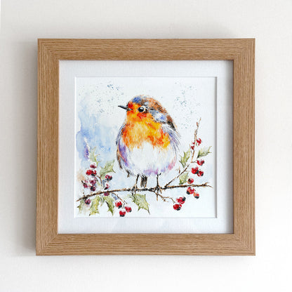 The Winter Robin - Framed Print