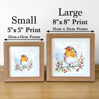 The Winter Robin - Framed Print