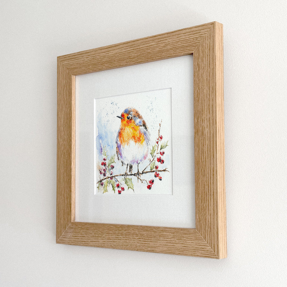 The Winter Robin - Framed Print
