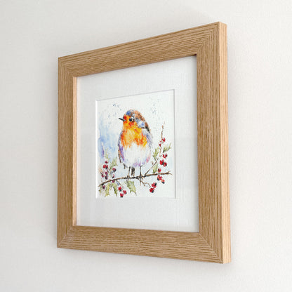 The Winter Robin - Framed Print