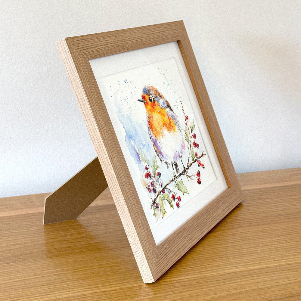 The Winter Robin - Framed Print